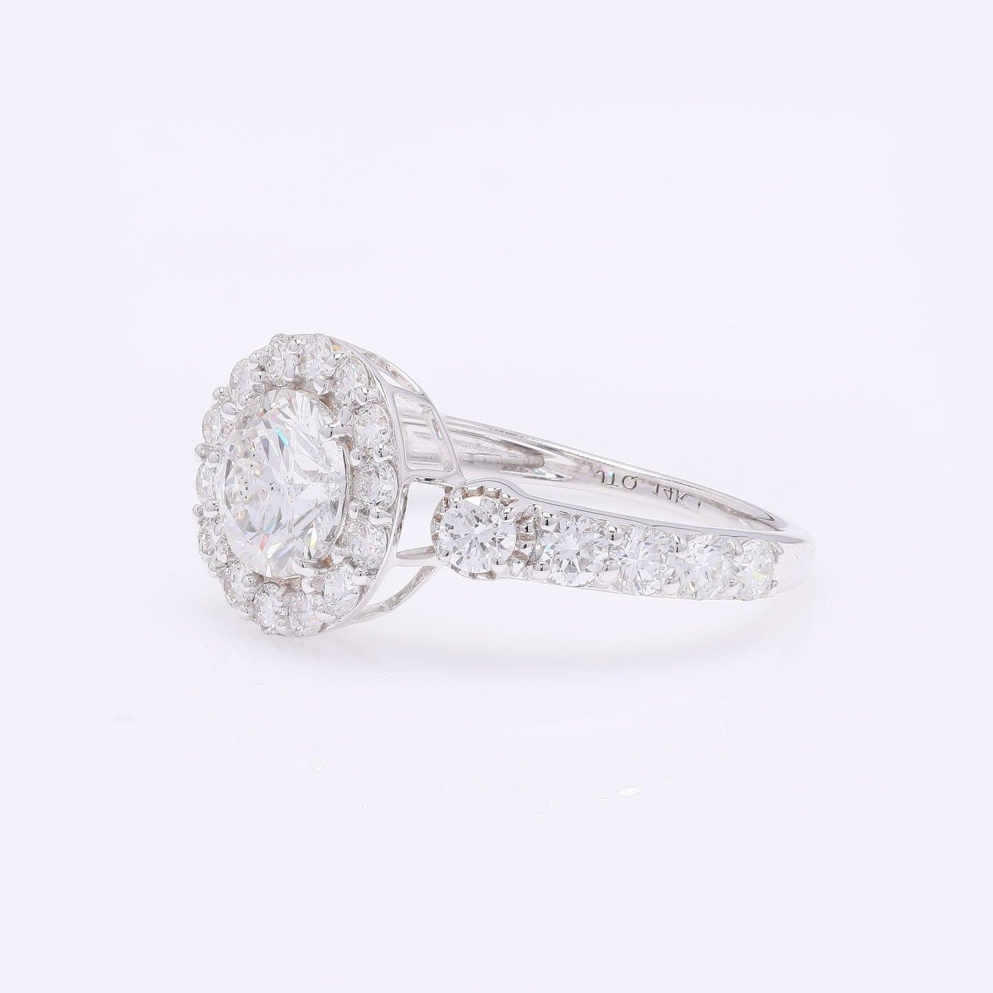 2.26 Carats Lab Grown Diamond 14K Gold Ring