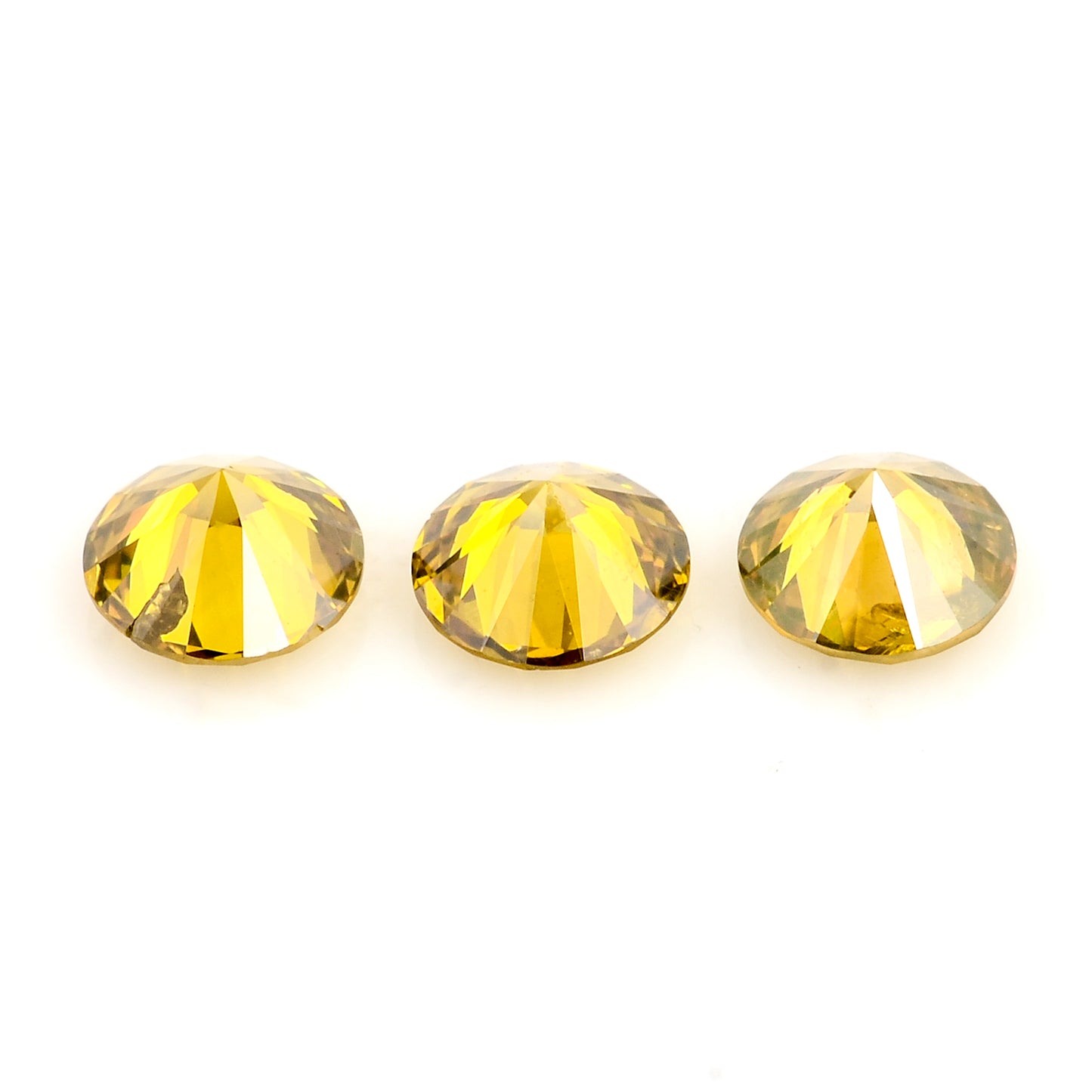 0.56 Yellow Diamond Round Loose Gemstone
