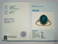 2.85 Ct Oval Natural Emerald 14K Gold Ring