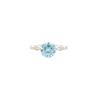 1.83 Carats Blue Lab Grown Diamond 14K Gold Ring