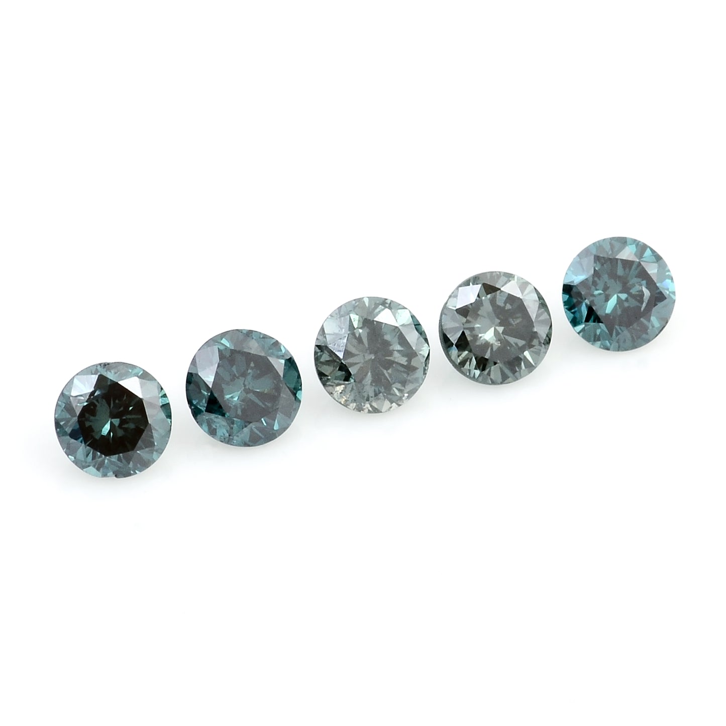 0.50 Blue Diamond Round Loose Gemstone