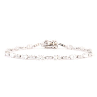 3.58 Carats Lab Grown Diamond 14K Gold Bracelet