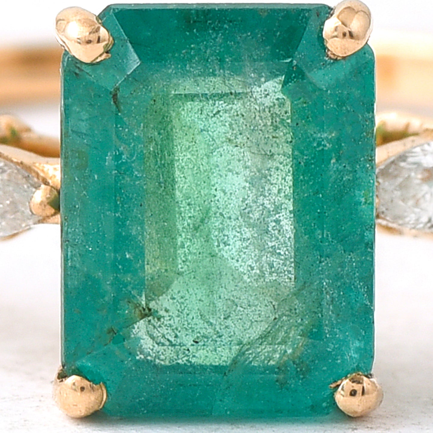 1.95 Ct Octagon Emerald 14K Gold Ring