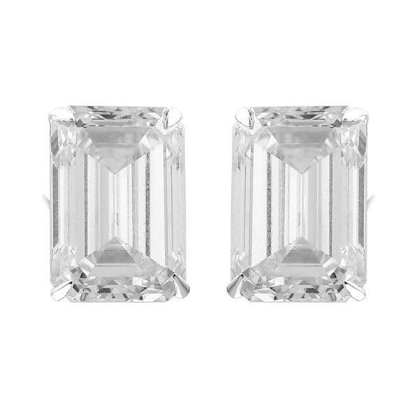 3.83 Carats Lab Grown Diamond 14K Gold Earrings