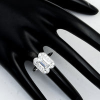 3.46 Carats Lab Grown Diamond 14K Gold Ring