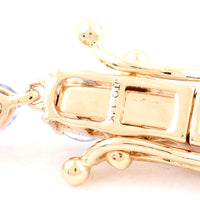 3.66 Ct Trillion Tanzanite 14K Gold Bracelet