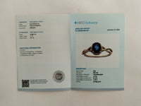 1.67 Ct Oval Mixed Cut Natural Sapphire 14K Gold Ring