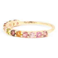 0.75 Ct Round Natural Tourmaline 14K Gold Ring