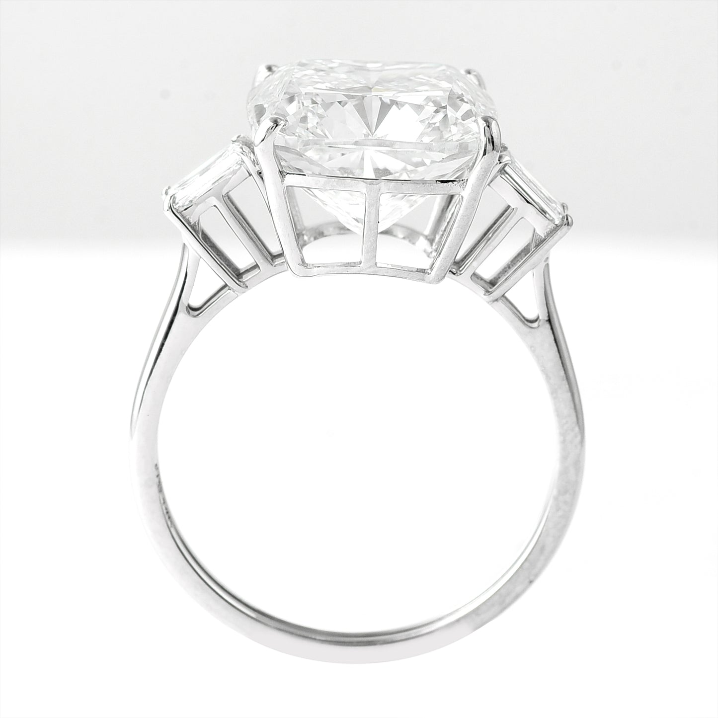 6.70 Ct Square Cushion Modified Brilliant Lab Grown Diamond 14K Gold Ring