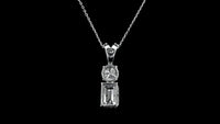 3.34 Carats Lab Grown Diamond 14K Gold Pendant