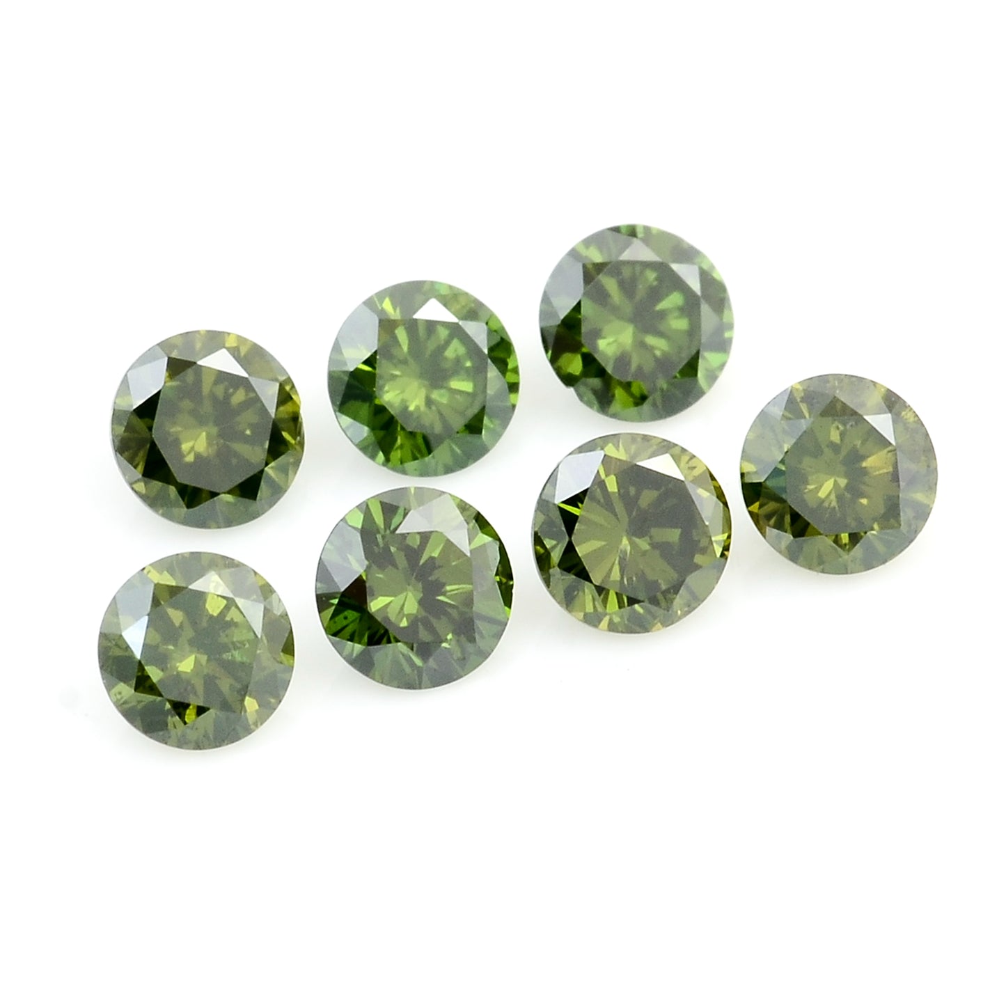 0.60 Green Diamond Round Loose Gemstone