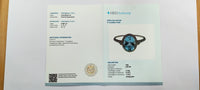 1.87 Ct Oval Mixed Cut Natural Aquamarine 14K Gold Ring
