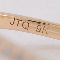 2.83 Ct Oval Emerald 9K Gold Ring