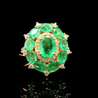 2.46 Ct Oval Emerald 14K Gold Ring