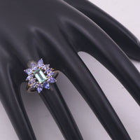 2.50 Ct Rectangle Mixed Cut Natural Emerald 14K Gold Ring