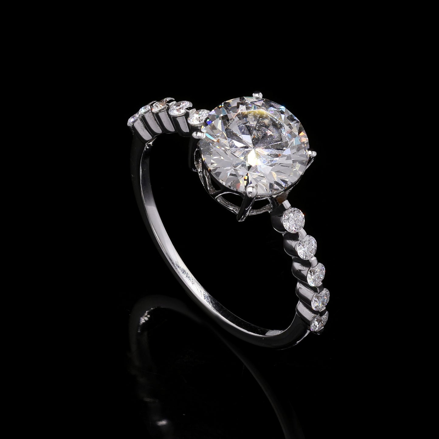 2.22 Carats Lab Grown Diamond 14K Gold Ring