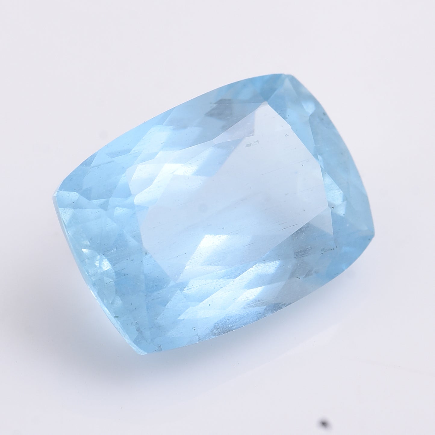 6.74 Natural Beryl Aquamarine Rectangular Cushion Mixed Cut Gemstone