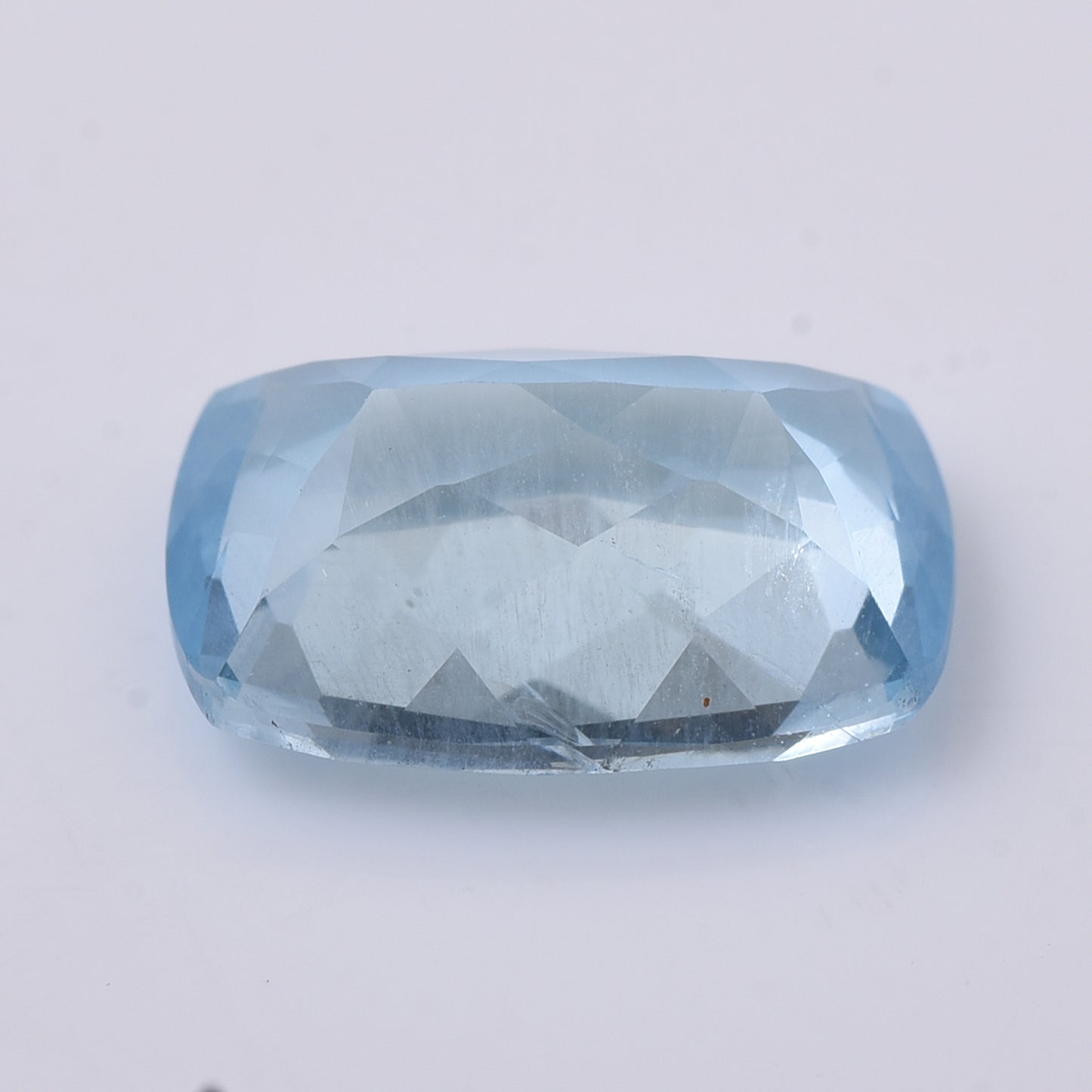 3.48 Natural Beryl Aquamarine Rectangular Cushion Mixed Cut Gemstone