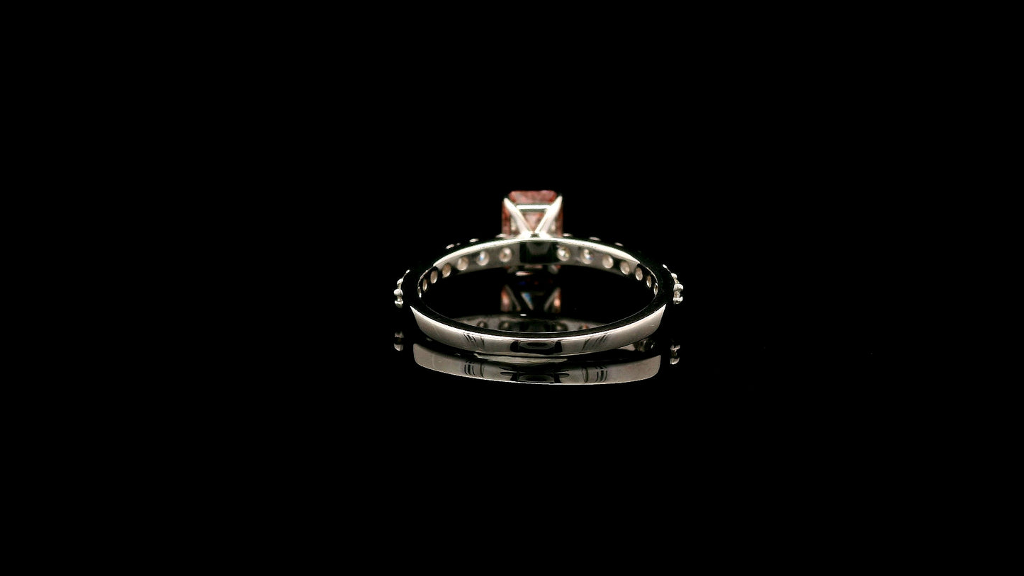 1.46 Carats Pink Lab Grown Diamond 14K Gold Ring