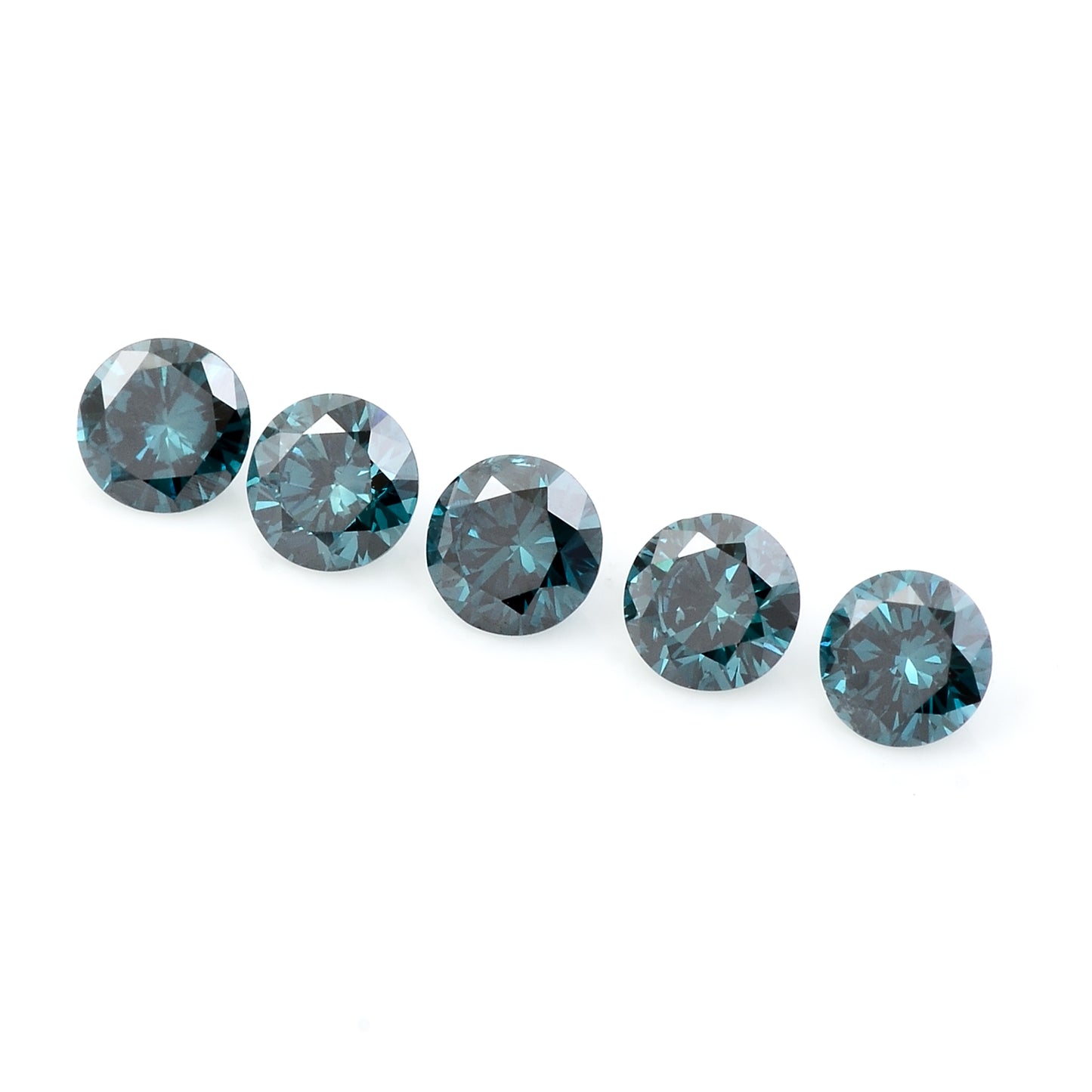 0.78 Blue Diamond Round Loose Gemstone