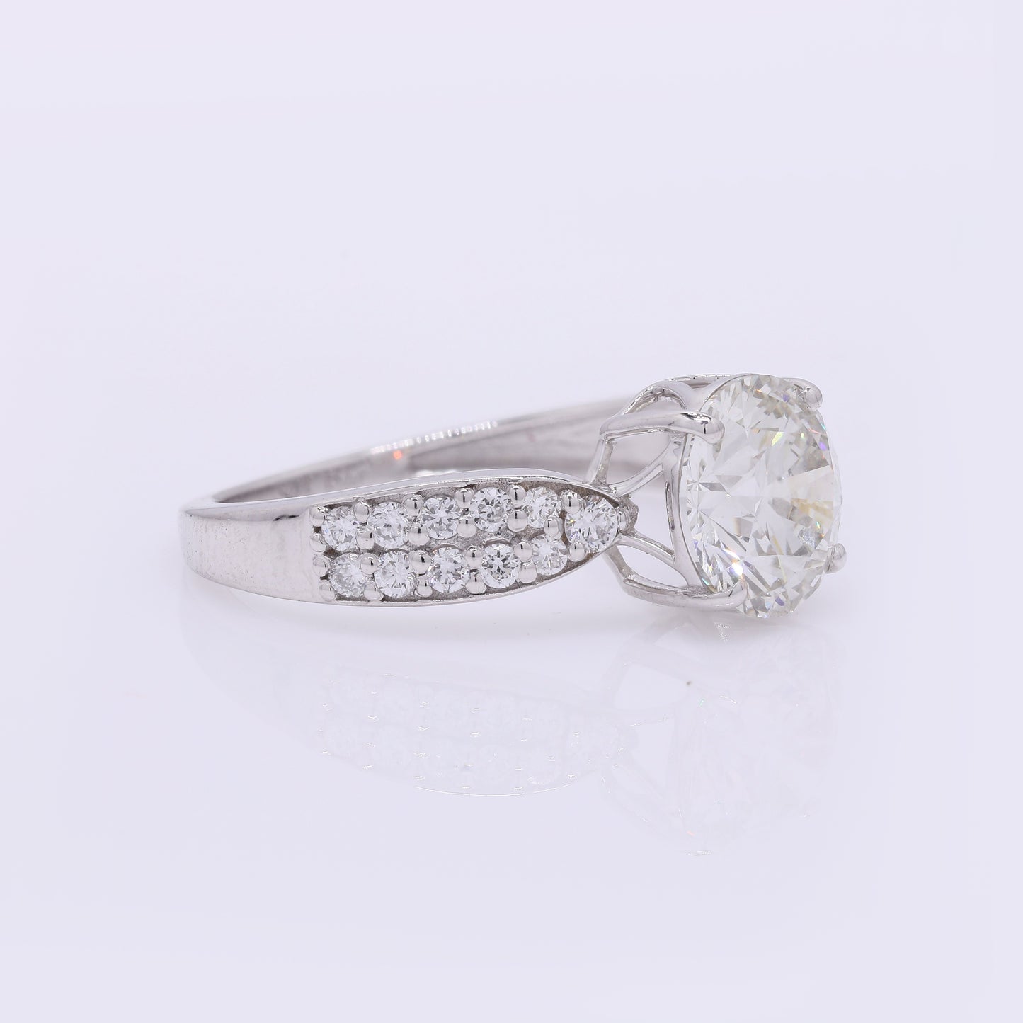 2.50 Carats Lab Grown Diamond 14K Gold Ring