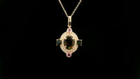 1.65 Ct Oval Tourmaline 14K Gold Pendant