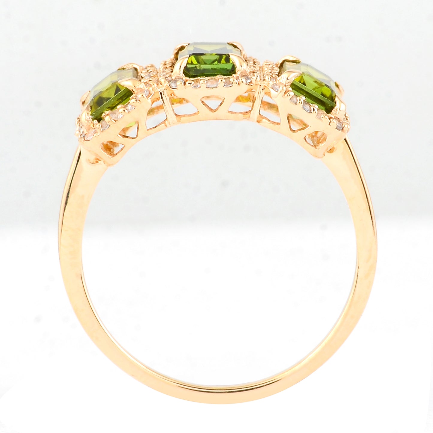 2.14 Ct Octagon Tourmaline 14K Gold Ring