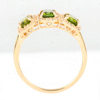 2.14 Ct Octagon Tourmaline 14K Gold Ring