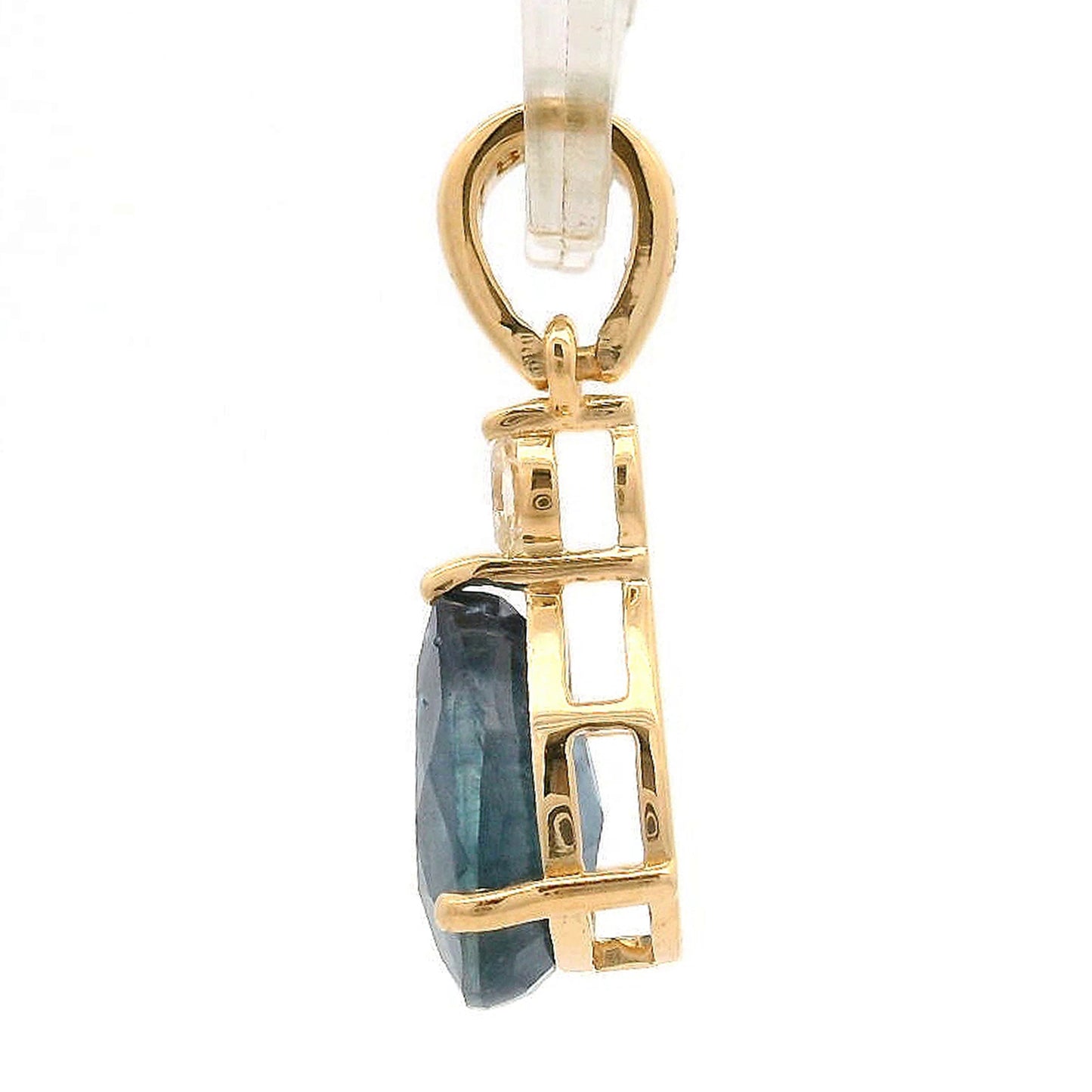 1.67 Ct Pear Sapphire 14K Gold Pendant