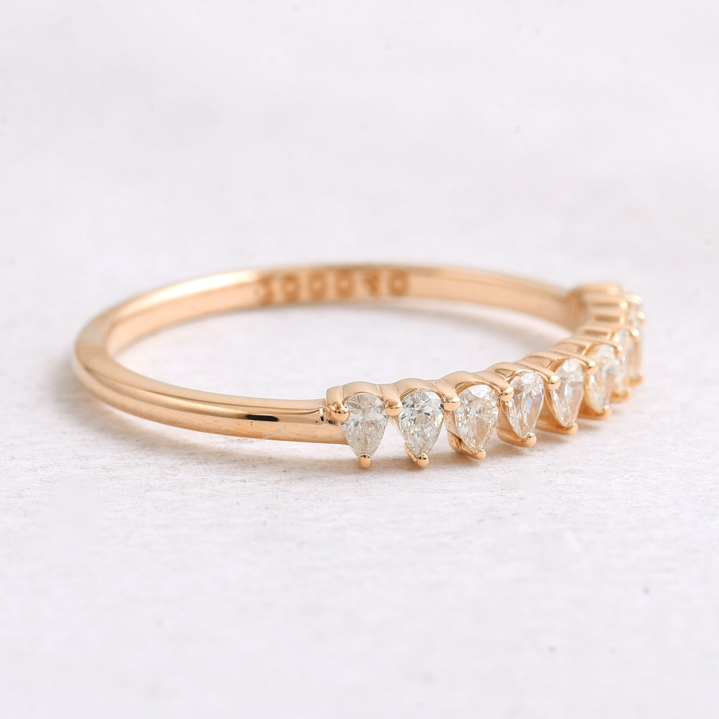 0.29 Ct Pear Diamond 14K Gold Ring