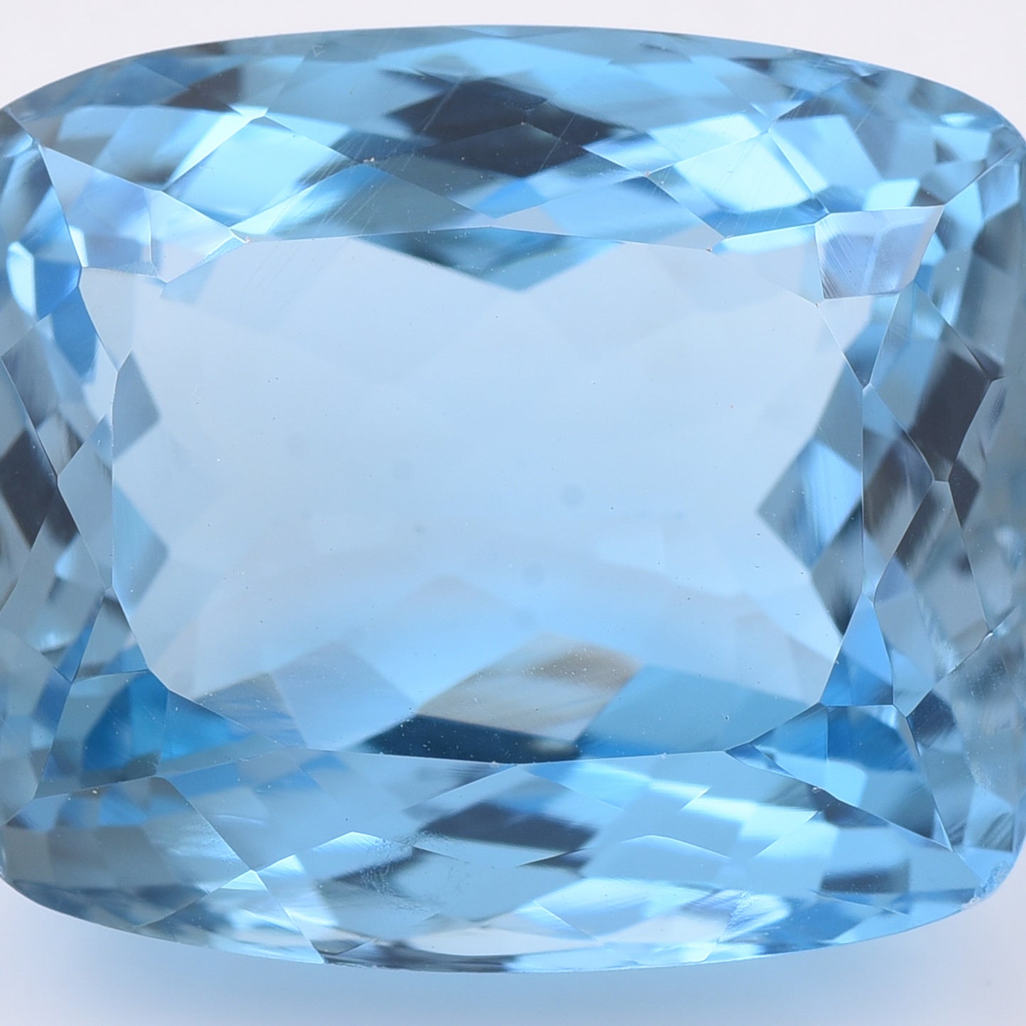 41.1 Natural Topaz Blue Topaz Rectangular Cushion Mixed Cut Gemstone
