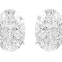 4.12 Carats Lab Grown Diamond 14K Gold Earrings