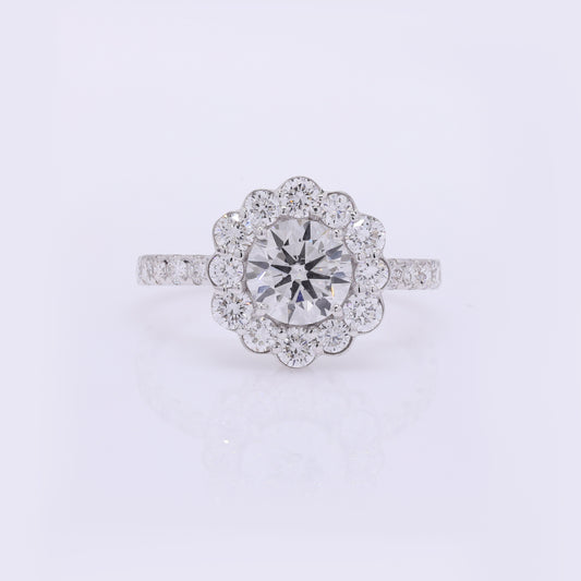 2.08 Carats Lab Grown Diamond 14K Gold Ring