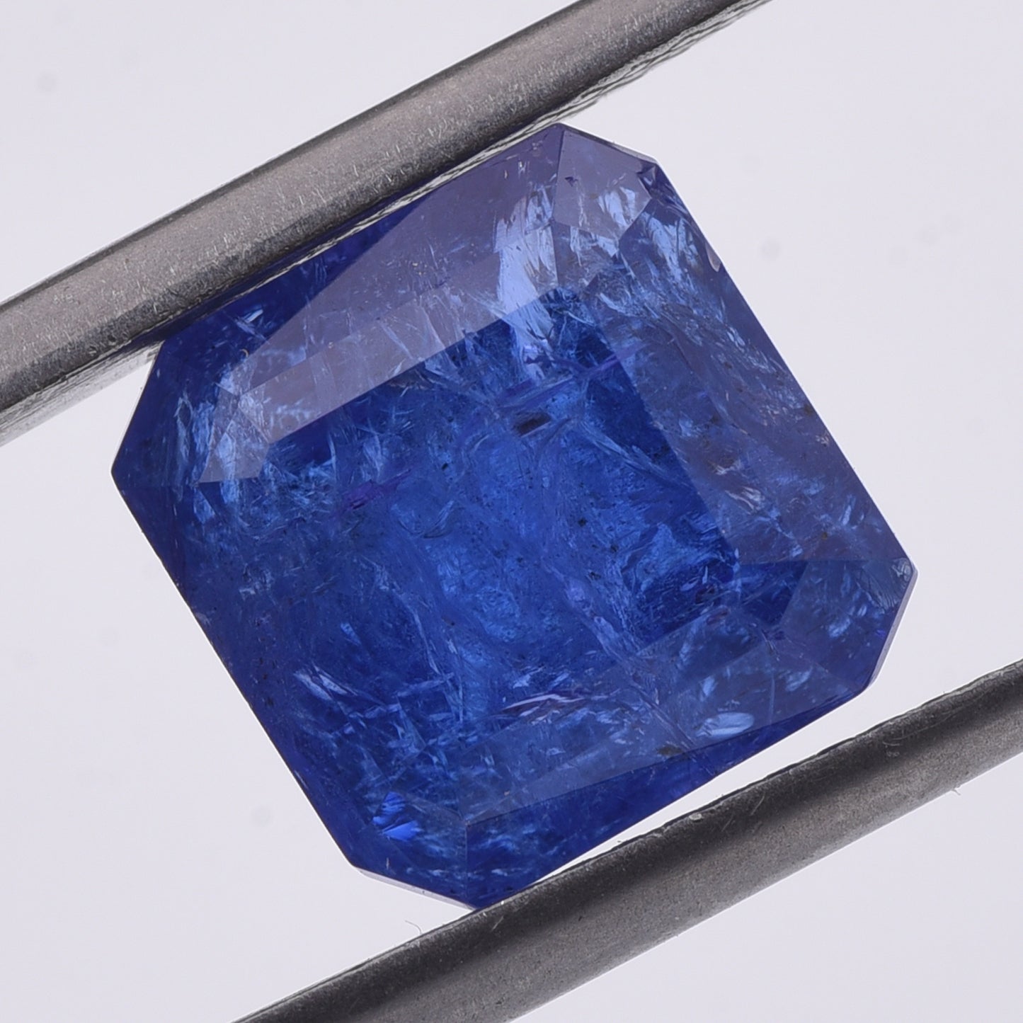 6.59 Natural Zoisite Tanzanite Square Emerald Cut Gemstone