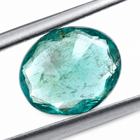 2.8 Natural Beryl Emerald Oval Mixed Cut Gemstone
