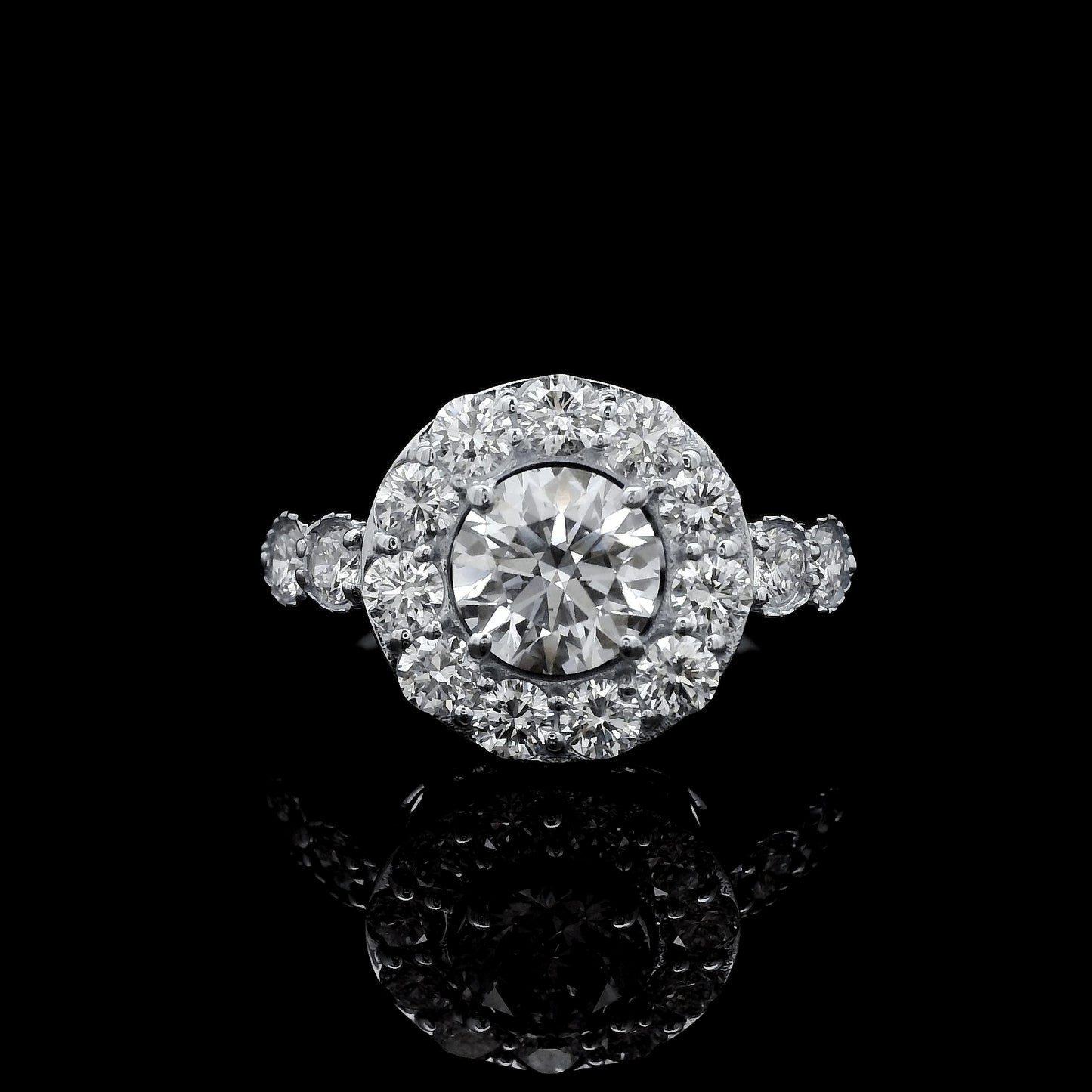1.98 Carats Lab Grown Diamond 14K Gold Ring