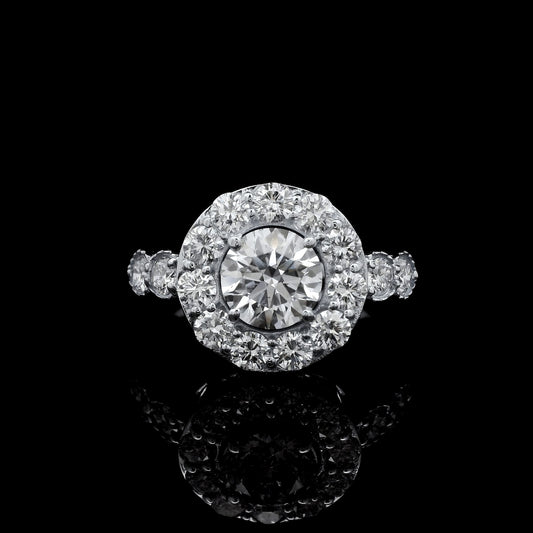 1.98 Carats Lab Grown Diamond 14K Gold Ring