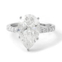 4.77 Carats Lab Grown Diamond 950 Platinum Ring