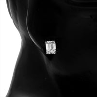 3.86 Carats Lab Grown Diamond 14K Gold Earrings
