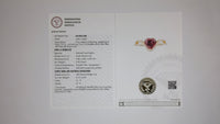 1.11 Ct Heart Mixed Cut Natural Tourmaline 14K Gold Ring