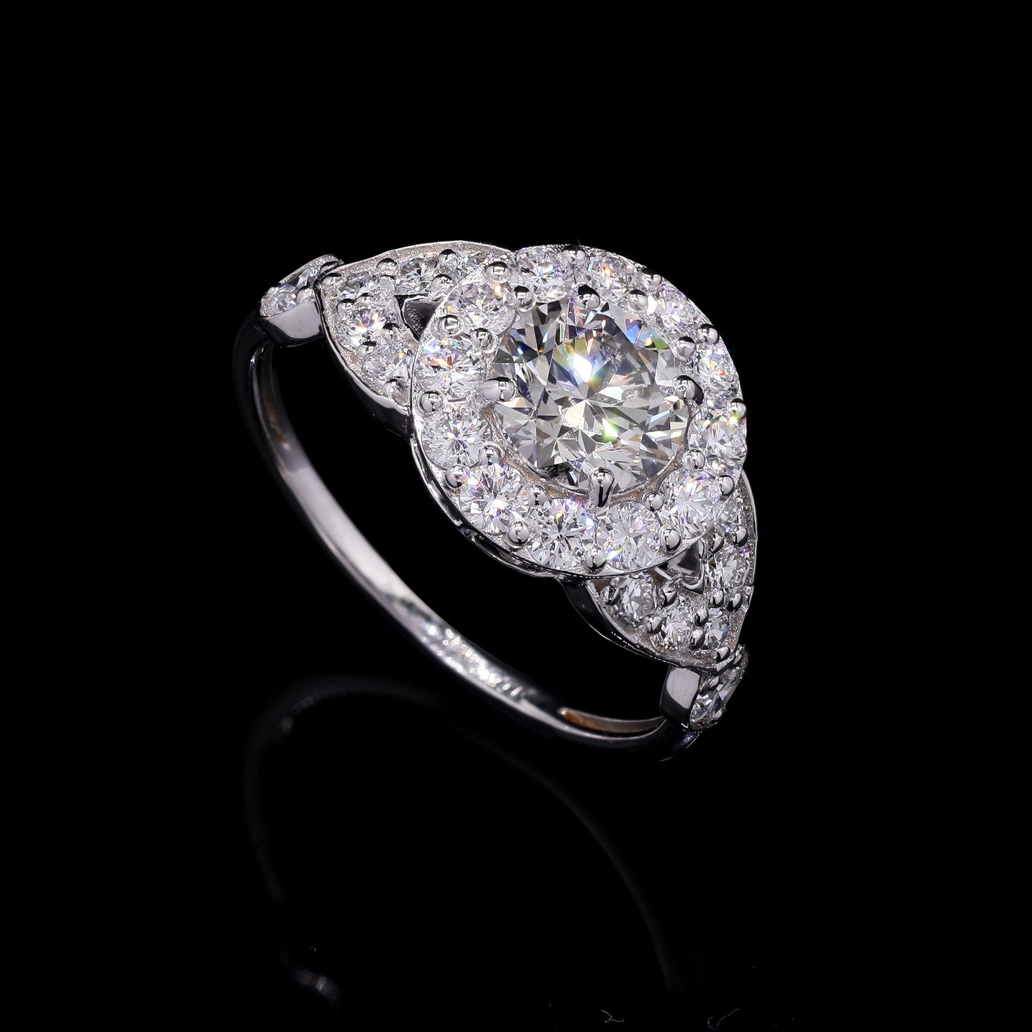 1.96 Carats Lab Grown Diamond 14K Gold Ring