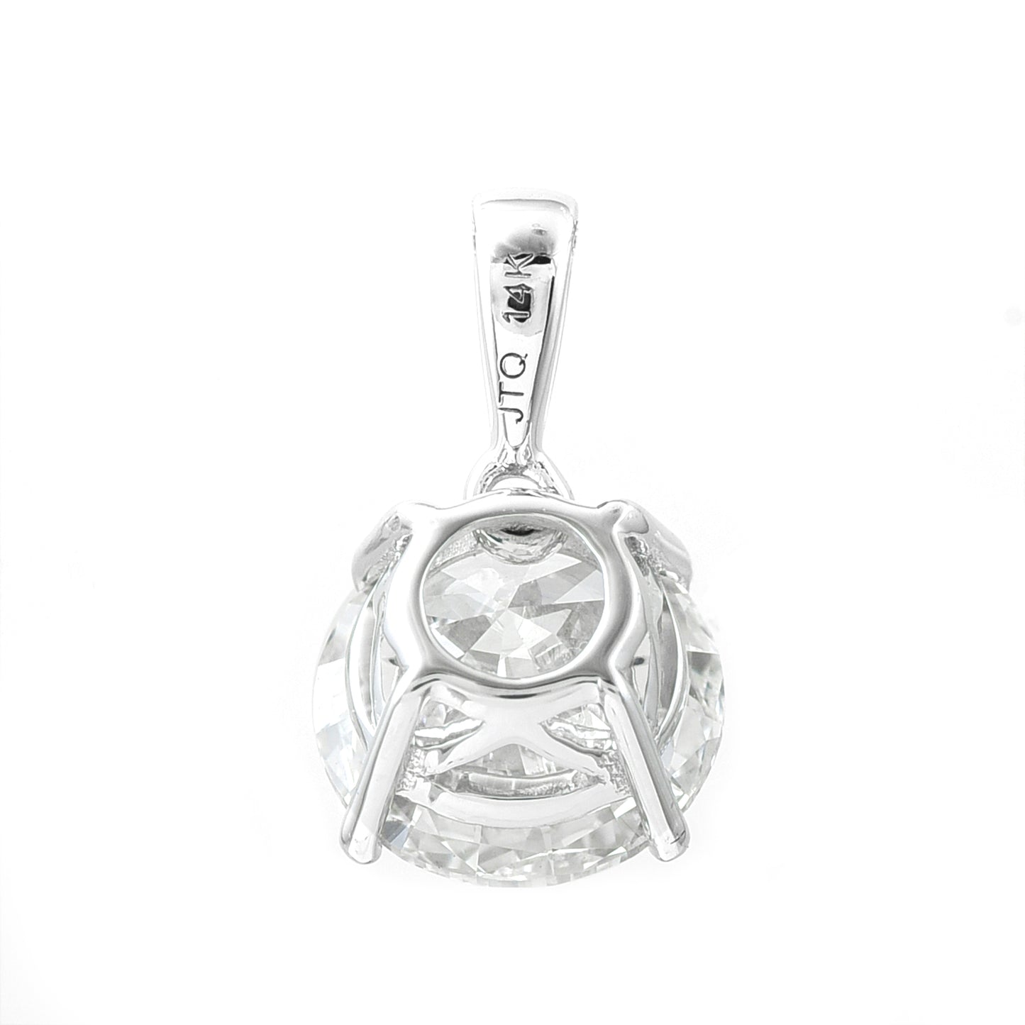 2.16 Carats Lab Grown Diamond 14K Gold Pendant