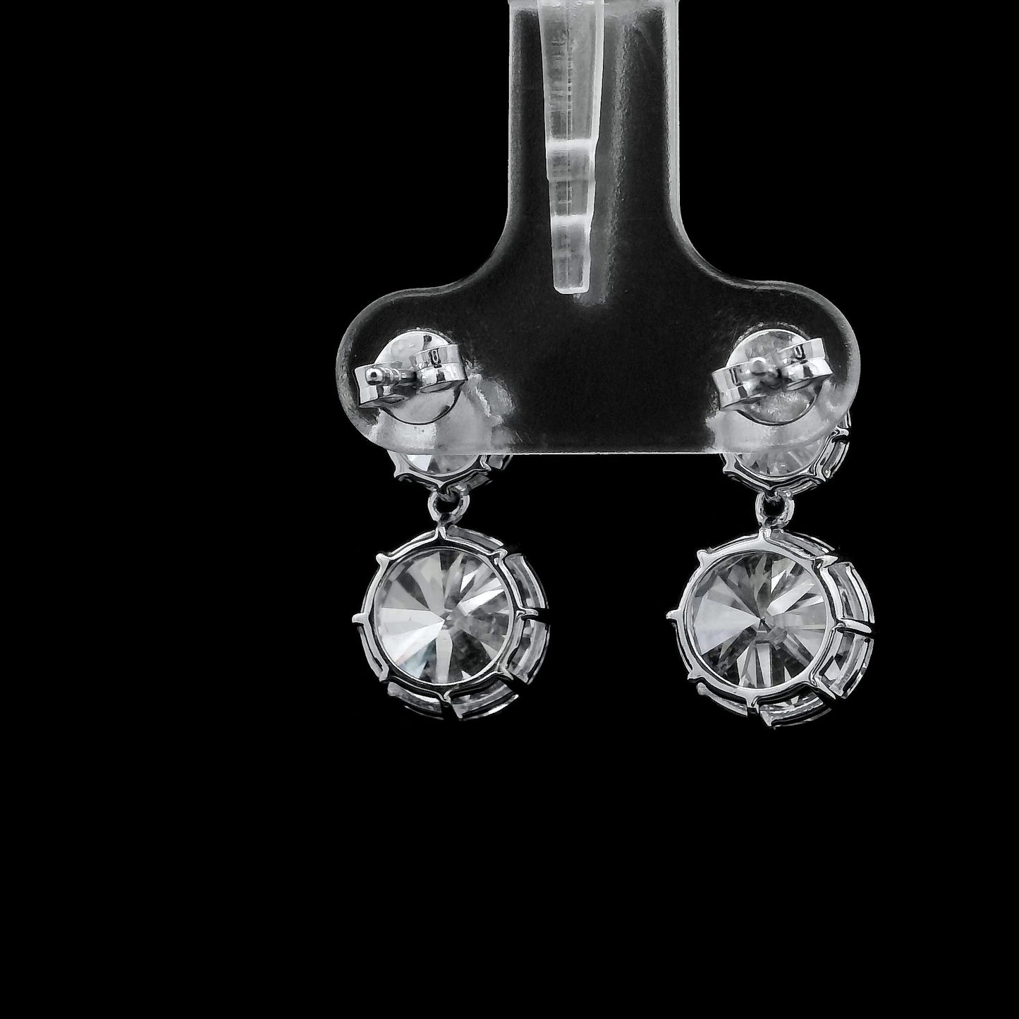 8.32 Ct Round Lab Grown Diamond 14K Gold Earrings