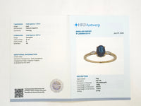 1.36 Ct Oval Natural Sapphire 14K Gold Ring