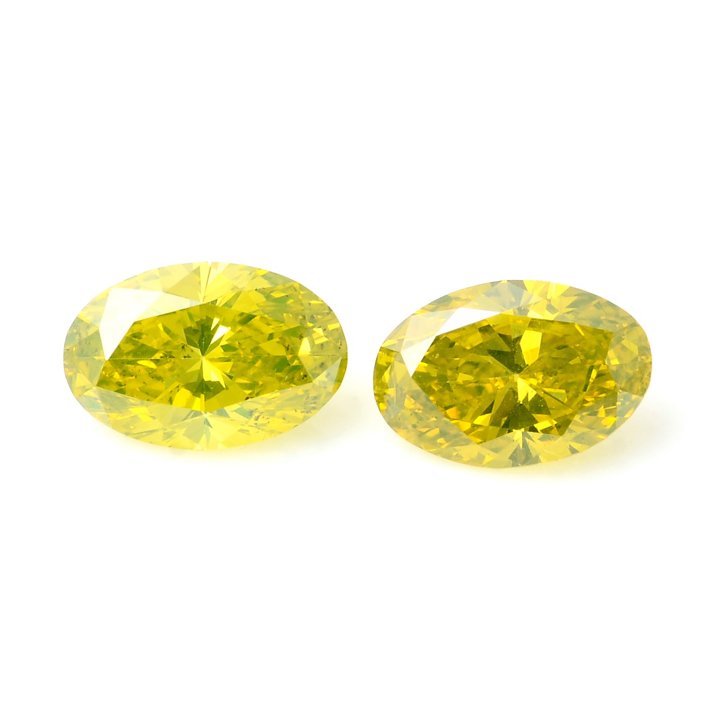 0.69 Carat Yellow Diamond Oval Loose Gemstone