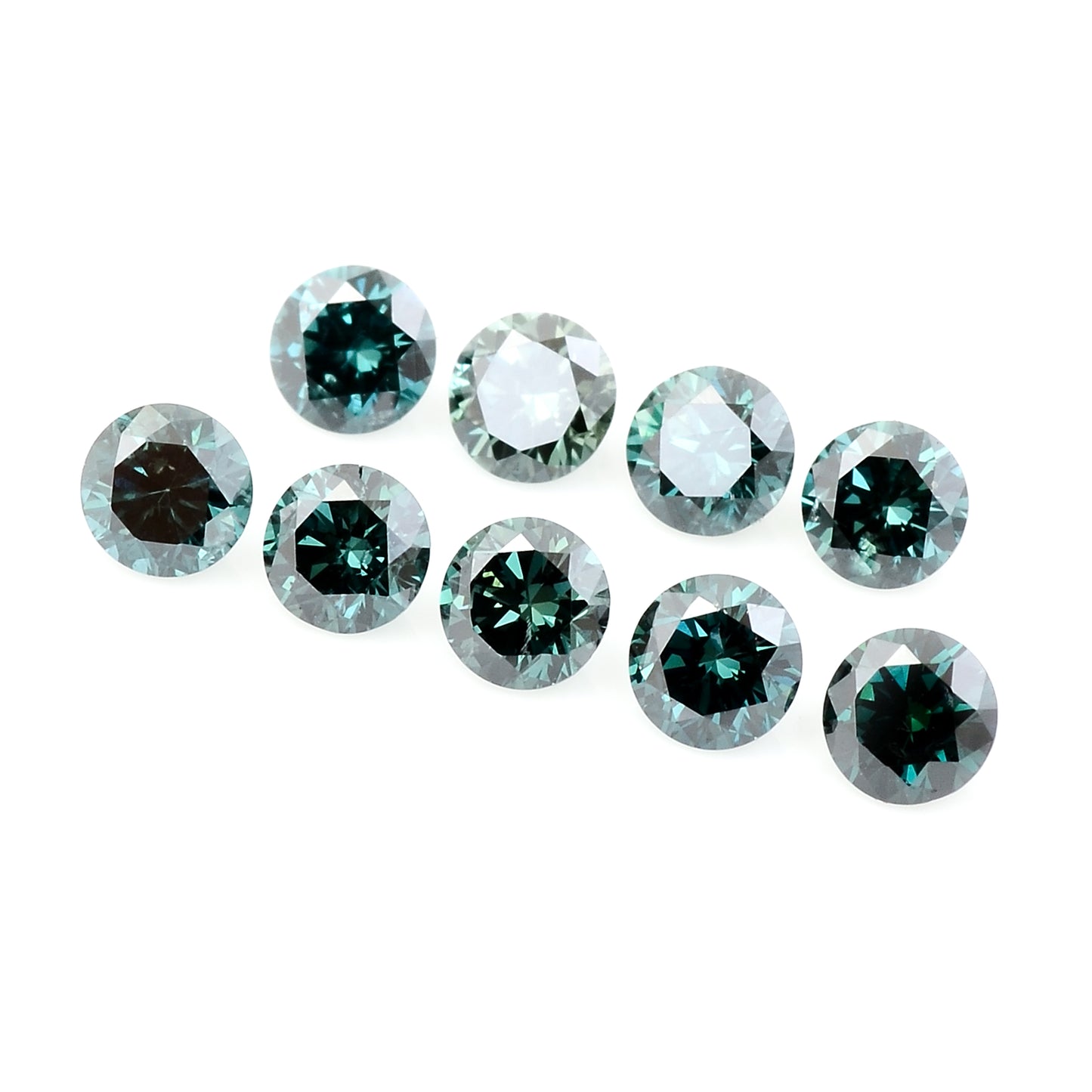 0.74 Blue Diamond Round Loose Gemstone