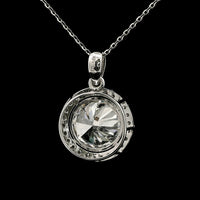 3.50 Carats Lab Grown Diamond 14K Gold Pendant
