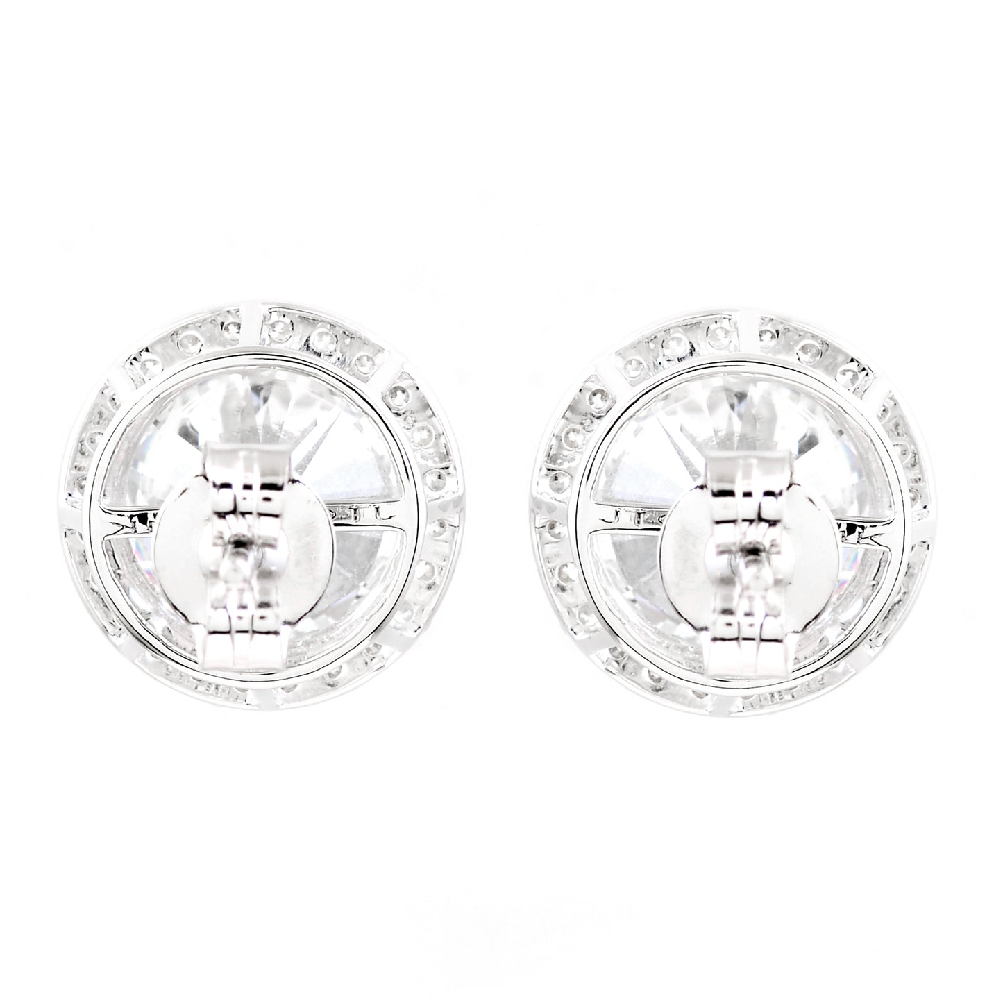 6.07 Carats Lab Grown Diamond 14K Gold Earrings