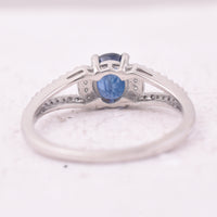 1.27 Ct Oval Mixed Cut Natural Sapphire 950 Platinum Ring