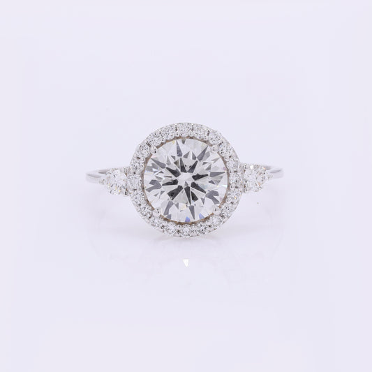 2.37 Carats Lab Grown Diamond 14K Gold Ring